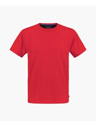 Pánské tričko s krátkým rukávem ATLANTIC - světle červené Pánské tričko s krátkým rukávem ATLANTIC - světle červené