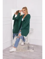 Zateplená bunda s kapucí 69413 tmavě zelená - Kesi Zateplená bunda s kapucí 69413 tmavě zelená - Kesi