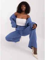 Dámské kalhoty LK SP 509579.22 Modrá jeans - Lakerta Dámské kalhoty LK SP 509579.22 Modrá jeans - Lakerta