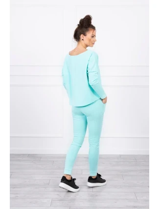 Souprava s oversize halenkou mint Souprava s oversize halenkou mint