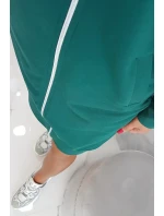 Mikina s kapucí tmavě zelená