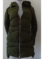 Dámská zimní bunda s kapucí ty0136 zelená - Goodlooking