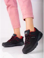 Exkluzívní trekingové boty černé dámské bez podpatku Exkluzívní trekingové boty černé dámské bez podpatku