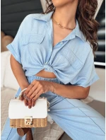 Dámská košile GRITAN modrá FashionStreet DY0430