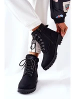 Dámské Turistické Kotníkové Boty Černé Grunders