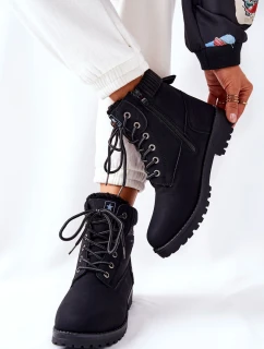 Dámské Turistické Kotníkové Boty Černé Grunders