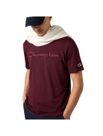 Pánské tričko Champion SS Tee maroon 220273 RS522 pánské Pánské tričko Champion SS Tee maroon 220273 RS522 pánské
