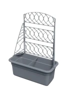 Dětský květináč BLOMA PERGOLA s šedým kamenem