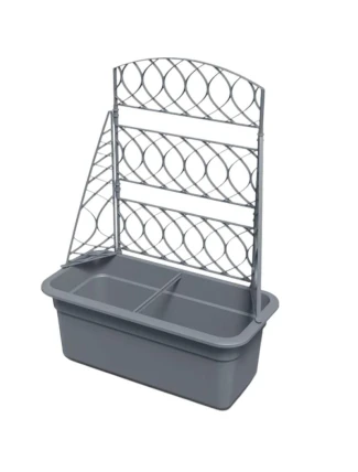 Dětský květináč BLOMA PERGOLA s šedým kamenem