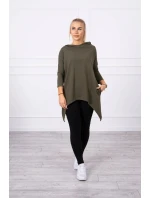 Halenka s křídlovým potiskem khaki Halenka s křídlovým potiskem khaki