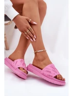 Dámské Pantofle Na Platformě Big Star RR274A541 Růžové