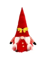 DEKORATIVNÍ SKŘÍTEK SANTA CLAUS 40CM SE ZLATOU MAŠLÍ