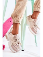 Dámské Tenisky Sportovní Boty Béžove Someday