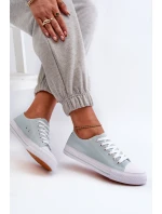 Dámské látkové klasické nízké tenisky máta Lennabella