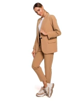 Dámské sako M602 hnědé - MOE Dámské sako M602 hnědé - MOE