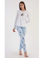 Dámské pyžamo dlouhé Tučňák na ledě