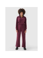 Dámská velurová mikina bez kapuce 4F 4FRAW24TSWSF2054-60S