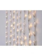 VÁNOČNÍ STROMEK SVĚTLA VODOPÁD VENKOVNÍ SVĚTLO OPONA 320 VEDL TEPLÁ BÍLÁ 5 RYCHLOSTÍ