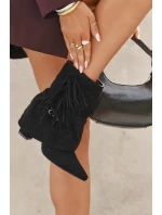 Dámské Kotníkové Boty S Frézkami A Zlatými Přezkami Evelisse Dámské Kotníkové Boty S Frézkami A Zlatými Přezkami Evelisse