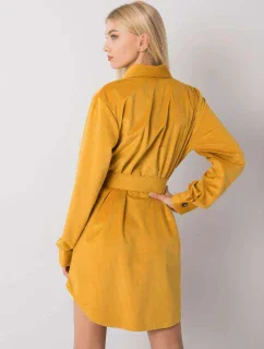 Šaty DHJ SK 10333.12P tmavě žlutá