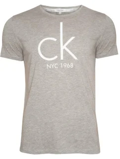 Pánské tričko s krátkým rukávem KM0KM00189-020 - Calvin Klein