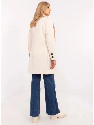 Kabát TW CZ BI 25533.18 světle béžový - FPrice Kabát TW CZ BI 25533.18 světle béžový - FPrice