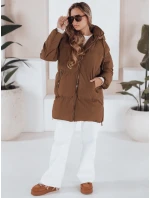 Dámská prošívaná bunda LETLIS camel FashionStreet TY3245 Dámská prošívaná bunda LETLIS camel FashionStreet TY3245