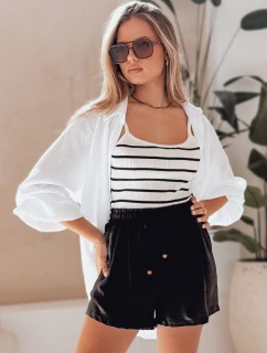 Dámské látkové šortky SUMMER TRIP black FashionStreet SY0433