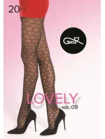 Punčocháče Gatta Lovely wz.09 20 den 5-XL