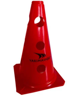 Sportovní sloupek s otvorem 23 cm červený 100606 - Yakimasport