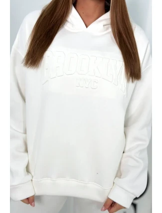 Izolovaná bavlněná souprava, mikina + kalhotami Brooklyn ecru Izolovaná bavlněná souprava, mikina + kalhotami Brooklyn ecru