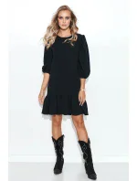 Dámské denní šaty M709 černé - Makadamia Dámské denní šaty M709 černé - Makadamia