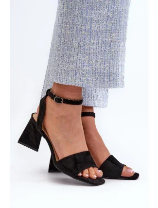 Sandály na podpatku model 196318 Step in style Sandály na podpatku model 196318 Step in style