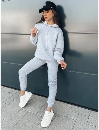 KSENIIA PREMIUM dámská tepláková souprava světle šedá FashionStreet AY0785 KSENIIA PREMIUM dámská tepláková souprava světle šedá FashionStreet AY0785