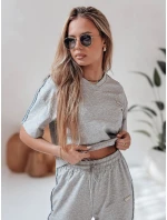 Dámská tepláková souprava oversize SPORT LIKE šedá FashionStreet AY1145