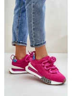 Dámské Zamszové Tenisky Na Platformě S Tlustým Šněrováním Fuchsie Artiker 55C0086 Dámské Zamszové Tenisky Na Platformě S Tlustým Šněrováním Fuchsie Artiker 55C0086