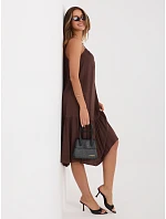 Šaty IR SK 6816.16P tmavě hnědé