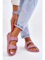 Dámské lehké sandály Big Star LL274744 Fialové Dámské lehké sandály Big Star LL274744 Fialové