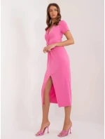 Dámské šaty DHJ SK 17302.93 růžové - FPrice Dámské šaty DHJ SK 17302.93 růžové - FPrice