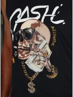 Pánské tričko bez rukávů černé FashionStreet RX5653