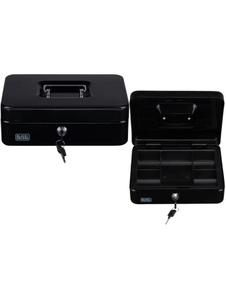 KOVOVÁ KAZETA NA DOKUMENTY 25x8,5x18 cm BLACK + DECKER