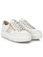 Dámské kožené tenisky na platformě béžové Rieker M1912-80 Dámské kožené tenisky na platformě béžové Rieker M1912-80