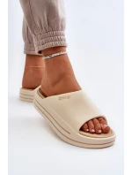 Dámské sandály na platformě Big Star NN274A034 béžové