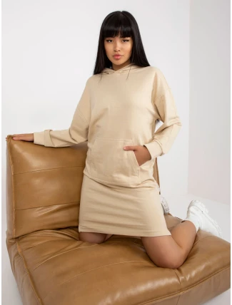 Šaty D10044C30296A světle béžové