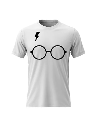 Pánské bavlněné tričko s potiskem - HARRY POTTER - bílé