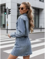Dámské mini šaty JINELLA s páskem modré FashionStreet EY2569