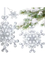 Závěsná dekorace sněhové vločky 12x12 CM MODEL 2