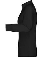 Daiber JN 681 Mikro keprová halenka s dlouhým rukávem 02.0681 black