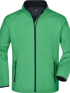 Daiber JN 1130 Pánská 2-vrstvá promo softshellová bunda 02.1130 green/navy