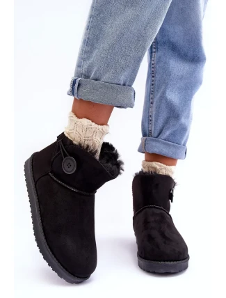 Zateplené dámské sněhule s ozdobou, černý Siriol Zateplené dámské sněhule s ozdobou, černý Siriol